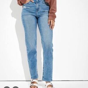 AE Stretch Mom Straight Jeans- Short